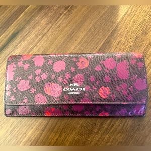 Coach Floral Leather Wallet